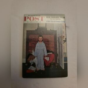 NORMAN ROCKWELL FRIDGE MAGNET REFRIGERATOR Bottom Drawer Saturday Evening Post